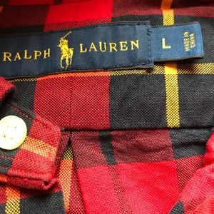 Polo plaid shirt Size Large